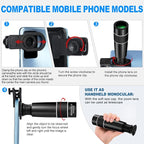 22X Long Focus Telephoto Phone Lens for iPhone and Android, Zoom Cellphone Camera Lens with Phone Clip for Picture Video Taking