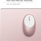 Satechi M1 Wireless Bluetooth Mouse, USB-C Rechargeable, Compact & Portable, for Mac/Windows, Compatible with M4/M3/M2 MacBook, Pro, Air/iMac/iPad Pro, iPhone 16/15/14 & More - Rose Gold