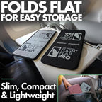 Airplane Phone Holder, Flexible Tablet and Cell Phone Holder, Folding Cellphone Stand for Desk, Bed, Office, Treadmill - Airplane Accessories Long Flight Travel - Plane Essentials (Pro)