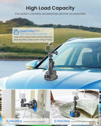 Suction Cup Mount for Car Camera Mounts for Go Pro Car Mount Windshield Mount Phone Holder for Insta 360 Accessories