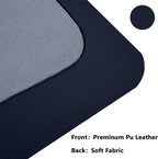 PU Leather Desk Pad Protector Gaming Mouse Pad Non Slip Desk Mat for Keyboard and Mouse Waterproof Desk Writing Pad for Office and Home Desk Accessories(Dark Blue, 47.2 * 17.7)