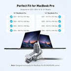 AboveTEK Laptop Locking Cable for MacBook Pro 14/16 (2021–2024), Anti-Theft Keyed Laptop Security Lock, 6.56ft Cut-Resistant Steel Computer Lock Cable, Rotatable & Portable Design