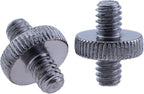 5PCS 1/4 Inch-20 to 1/4 Inch-20 Dual Head Adapter - Male to Male Metal Tripod Screw Adapter
