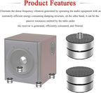 Audiocrast 4X HiFi Speaker Spike Pad Isolation Feet Stand Feet 40X23MM Shock Absorber with Stainless Steel Ball for Audio Speaker Subwoofer CD DVD Amplifier Turntable DAC