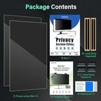 [2 Pack] Magnetic 24 Inch Computer Privacy Screen for 16:9 Aspect Ratio Widescreen Monitor, Hanging Eye Protection Anti Glare Blue Light Computer Monitor Privacy Filter, Removable 24 in Protector Film