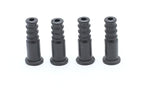 THE CIMPLE CO Coaxial Cable Weather Boot - RG6 Connectors RG59 Ends Coaxial Boots - Weatherproof (Black) - Pack of 4