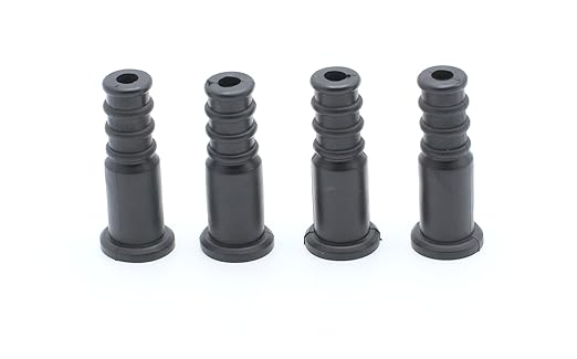 THE CIMPLE CO Coaxial Cable Weather RG6 Connectors RG59 Ends Coaxial Boots - Weatherproof (Black) - Pack of 25