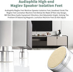 Tertullus 4pcs Aluminum Speaker Isolation Feet Sound Isolation Maglev Feet Speaker Stand Turntable Feet (48mm×42mm)