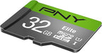 PNY 32GB Elite Class 10 U1 microSDHC Flash Memory Card - 100MB/s Read, Class 10, U1, Full HD, UHS-I, Micro SD (Pack of 1)