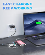 Docking Station, UtechSmart Docking Station Dual Monitor Triple Display USB C Adapter with 2 HDMI, VGA, PD 3.0 Port, SD TF Card Reader, 4 USB Ports USB-C Dock Compatible for MacBook, Other USBC Laptop