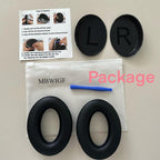 MBWIGF Replacement Ear Pads for Bose QuietComfort 35 (QC35) & Quiet Comfort 35 II (QC35ii) Headphones, Replacement Earpad Cushion with Comfortable Extra Thick Memory Foam and Softer Leather (Black)