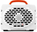 Turtlebox Original Gen 3: Portable Outdoor Bluetooth Speaker – Ultra-Loud (120dB), Waterproof (IP67), Rugged, Impact-Resistant, 3-Day Battery | Party Mode: Unlimited Pairing Stereo, White/Blaze Orange