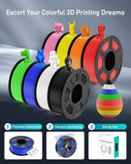 SUNLU Large Spool 5KG PETG Filament, 3D Printer Filament PETG 1.75mm, Less Stringing Good Layer Adhesion High Toughness, Big Roll Filament, 5kg Spool(11 lbs), White