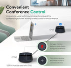 Yealink CPE40 Conference Speaker, Expansion Microphone for CP50, Ai Noise Cancellation, 8 360° Omni Mics Array, 19.6ft Pickup, Daisy Chain up to 7 Speakerphones for Zoom, Teams, Large Meeting Room