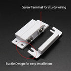 Magnetic Reed Switch NO Surface Mount Wired Door Window Contact Sensor with Cover for Home Security and Burglar Alarm Systems MC-31 5pcs