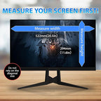 Computer Privacy Screen 23.6 Inch Magnetic, Removable Hanging Privacy Shield for frameless Monitor 16:9 Widescreen, Anti Blue Light, Anti-Glare Protector