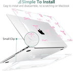 DONGKE for M4 MacBook Pro 16 Inch Case 2024 2023 2021 A3403 A3186 M3 A2991 M2 A2780 M1 A2485 Pro/Max Chip, Plastic Hard Shell Case & Keyboard Cover for Mac Pro 16 with Touch ID, Pink Bows