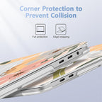 for MacBook Pro 16 inch Case 2019 2020 Release Model A2141, Plastic Hard Shell Cover with Keyboard Cover & Screen Protector for MacBook Pro 16 inch with Touch Bar & Touch ID - Floral P227