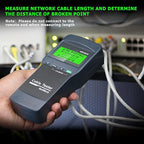 RJ45 Network Cable Tester, VXSCAN 8 Remote Units Network LAN Length Ethernet Cable Tester Kits for Cat5/CAT5e/CAT6/CAT6e - Locate The Breakage Point Length Measurement & Continuity Checking