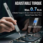 STREBITO 144-Piece Upgraded Electric Screwdriver, Max 0.7 N.m, 120 Magnetic Bits, 5-gear Torque Adjustment, Precision Screwdriver Set, Repair Tool Kit for Tech, Electronics and PC, Gifts for Men