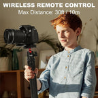 Camera Tripod, Famall Flexible Tripod Stand for Phone with Cold Shoe Phone Mount for iPhone Canon Nikon Sony Cameras