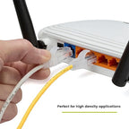 TRUECABLE Cat6 Component Rated Patch Cable, Unshielded (U/UTP), 10ft, Yellow, 28AWG Solid Copper, Snagless 10G High-Speed Ethernet Cable, PoE++ 4PPoE 100W, UL Listed, RoHS-3, 1 Pack