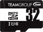 TEAMGROUP Micro 32GB x 10 Pack UHS-I U1 Class 10 SDHC SDXC Read Speed up to 100MB/s High Speed Flash Meomry Card with Adapter for Camera, Surveillance, Full HD Shooting TUSDH32GCL10U66