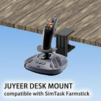 Quick Release Desk Mount: Compatible with WINWING URSA MINOR Space/Airline Joystick, Thrustmaster SimTask FarmStick/T.Flight HOTAS ONE, Compatible with Logitech G Extreme 3D Pro Joystick, Turtle Beach VelocityOne Flightstick
