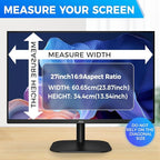2 Pack Hidden Design Magnetic Computer Privacy Screen Filter 27 inch for Frameless Monitor 16:9 Widescreen, Removable Anti Blue Light Privacy Shield, Anti-Glare Protector
