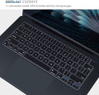 Keyboard Cover for 2025 2024 2023 MacBook Air 15.3 inch M4 M3 M2 Chip A3241 A3114 A2941,Apple MacBook Air 13.6 inch A3240 A3113 A2681 Keyboard Skin Protector
