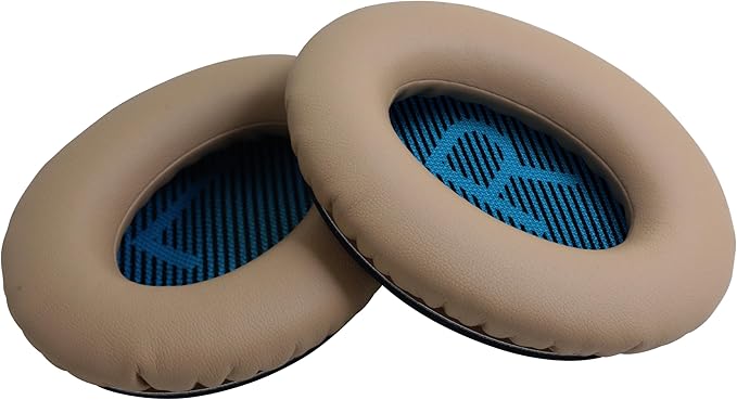 Headphones Replacement Ear Pads,for Bose Quietcomfort QC35 35 ii Ear Pads with Softer Leather, Noise Isolation Foam-Khaki