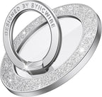 Syncwire Magnetic Phone Grip for MagSafe, Bling Magnetic Phone Ring Holder, 360° Rotation with Floating Effect Cell Phone Ring Stand MagSafe Ring for iPhone 15 Pro Max 14 13 12 &All - Glitter Silver