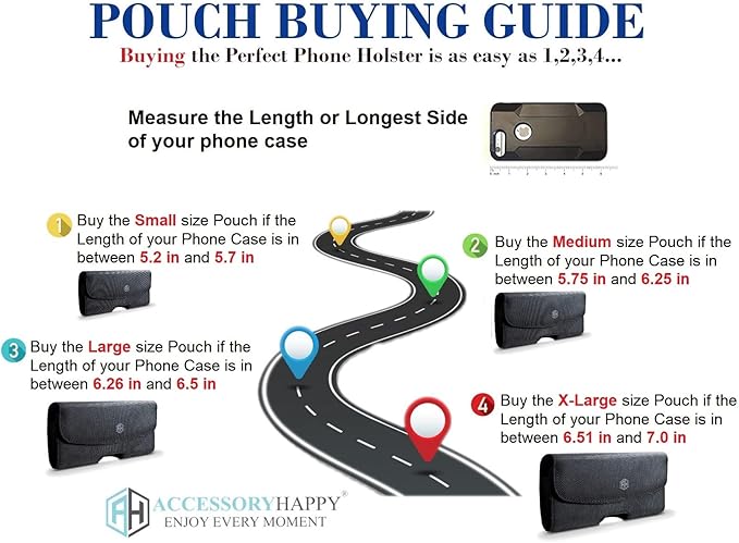 Premium Men Canvas Cell Phone Hip Carrier Clip Holster with Belt Loop Case, Strong Phone Holder Pouch Carrying Holster Compatible for Moto Samsung iPhone 5 5S 12 Mini Fits Thick Case