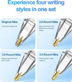 Replacement Pencil Tips for Apple Pencil Pro - 8 Pack Fine Point Metal Tip for Apple Pencil 2nd Generation and 1st Generation