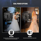 NEEWER 150W Bi Color LED Panel Video Light Kit, 1440 LEDs 49500Lux@0.5m 2500K-8500K CRI96+/TLCI97+ 0-100% Dimming APP/2.4G/Panel/DMX Control for Pro Studio Photography Recording Stage Lighting, AP150B