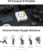 Godox ML100Bi 120W Bi-Color LED Video Light, 2800K-6500K COB Continuous Output Lighting with Reflector, Adapter for Filmmaking, Live Streaming, Video and Studio Photography