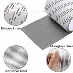 Extra Wide 4” X 197” (16.5FT) Window Screen Repair Tape Kit, Strong Adhesive Fiberglass Covering Mesh Repair Patch Tape for Window Door Tears Holes