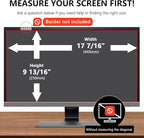 【2-Pack】 20 Inch Computer Privacy Screen for 16:9 Monitors with Anti-Spy Anti-Glare Filter, Blue Light Blocking & Eye Protection, Removable Anti-Scratch HD Clarity Screen Protector