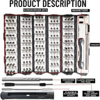 128 in 1 Precision Screwdriver Set,Precision Bit Set,Professional Magnetic Repair Tool Kit with 120 Bits for Electronics, Computer, Laptop, Game Console and Household Appliances