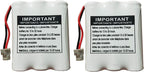 JGD BT-905 BT-800 BBTY0663001 Battery Compatible with Uniden BT905 BT800 BT-1006 BP-905 BBTY-0444001 BBTY-0449001 Panasonic P-P501 P-P508 AT&T 200 24032 Cordless Telephones (2-Pack)