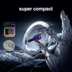 [2025 Mirco-Version] 4 in 1 Retractable Car Charger,69W Car Charger USB C,Cigarette Lighter Adapter,Fast Charging for iPhone 16e/16/15/14,13,Android (Purple, for Lightning+USB-C)