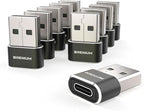 USB to USB C Adapter - iPhone 15, 16 Charging and Data Converter Type C Female to Type A Male, Compatible with Samsung Galaxy, iPad, Apple Watch