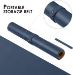Compact Cork Desk Mat - Small Dual-Sided Desk Pad for Office and Home - Desk Organization and Accessories - Ideal for Large Mouse Pad and Small Desk Mats on Top of Desks(Dark Blue,23.6"x 11.8")