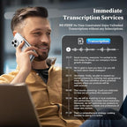 AI Voice Recorder - Voice Recorder w/No Fee for Transcribe & AI Summarize by ChatGPT, APP & Web Control, 121 Languages, 64GB Memory, Wireless Charging,Digital Voice Recorder for Meetings/Calls Silver