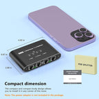 PoE Switch 1 in 4 Out, 4 Port Gigabit PoE Splitter, IEEE 802.3at/af Compliant, 30W per Port Power Over Network Hub for IP Cameras/AP/VoIP Phones (328 Ft), PoE+ Splitter for Cat5e/6/7/8 Cable