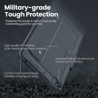 Nillkin iPad 9th Generation (10.2", 2021) Case with Detachable Keyboard, Magic Trackpad, 7-Colors Backlit, Portrait/Landscape Modes, Rugged Keyboard Case with Camera Cover for iPad 8th/7th Gen, Gray