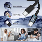 Super Fast Samsung Charger Type C,45W Dual Port USB C Fast Charger Block [2-Pack] & Extra Long 60W 3/6/10/10FT USB C Cable - PD Quick Charging 3.0 For Samsung Galaxy S25 Ultra/S24+/S23 iPhone 16