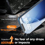 TOCOL for iPhone 13 mini Screen Protector 9H Hardness Military Grade Shatterproof HD Tempered Glass Full Coverage Easy Installation Case Friendly 2 Pack