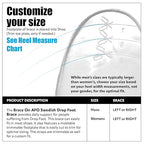 BraceOn AFO Swedish Drop Foot Stabilizer for Walking and Exercise, Drop Foot Braces for Men, AFO Brace & Foot Drop Braces, Foot Boot for Injured Foot, Men, Left
