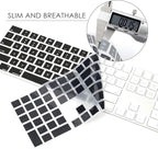 Allinside Black Cover for Apple iMac Magic Keyboard with Numeric Keypad MQ052LL/A A1843 US Layout